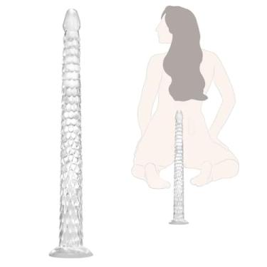 Imagem de Dildo realista de 38 cm de comprimento, Penisde Silicone Stress Relief, Penisde Borracha Realistico, Penis de Borracha, Protese Peniana, Consolo Sexual Masculino, Feminino Casal Mássaging