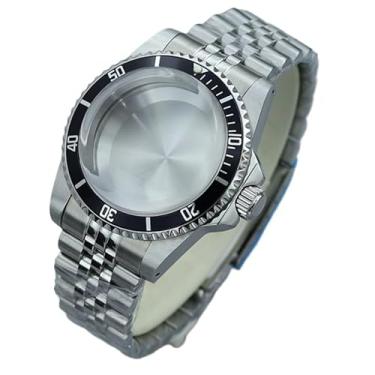 Imagem de FEIYASHI Caixa de relógio vintage à prova d'água de aço cúpula de vidro acrílico para NH35 36 38 Movimento Relógio com mostrador de 28,5 mm, Tampa inferior sólida 1, Caixa de relógio de luxo