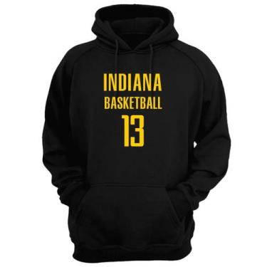 Imagem de Blusa Moletom Capuz Basquete Indiana Basketball número 13 - Loja Click