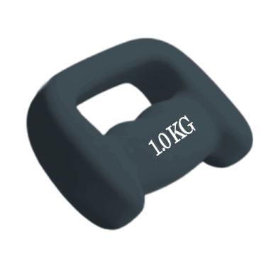 Imagem de Halter Boxing Dumbell 1kg Peso De Mao Revestido Musculacao Academia Fisoterapia Pilates Treino Fitness Exercicio Preto