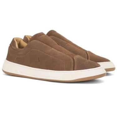 Imagem de Tênis Masculino Reserva RSV Go Easy Slip Couro Camurça Calce Fácil 753160077-Masculino