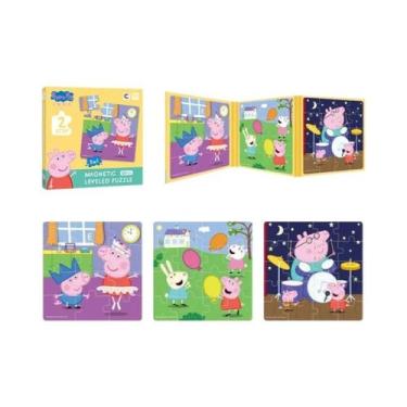 Imagem de Quebra-Cabeça Magnético Peppa Pig Para Crianças, Brinquedo De Educação