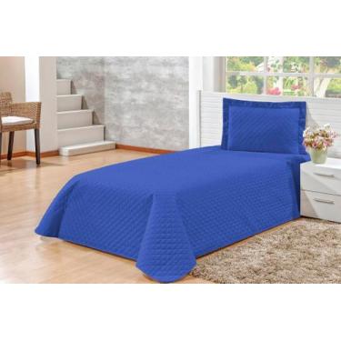 Imagem de Kit Colcha Cobre-leito kAIQUE Solteiro 2 Peças Colcha Ideal Para cama 