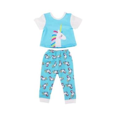 Imagem de Conjunto De Pijamas Para Boneca De 43CM, Roupas De Casa Em Vários Esti