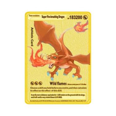 Imagem de Cartão Metálico Pokémon De 10.000 Pontos Arceus Charizard Mewtwo Vmax 
