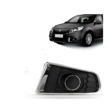 Imagem de Par Grade Moldura Sandero 2011 12 13 2014 Cromado Sem Furo