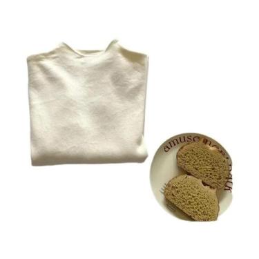 Imagem de Suéter Feminino De Tricô Gola Alta Sólida, Macio E Quente, Estilo Core