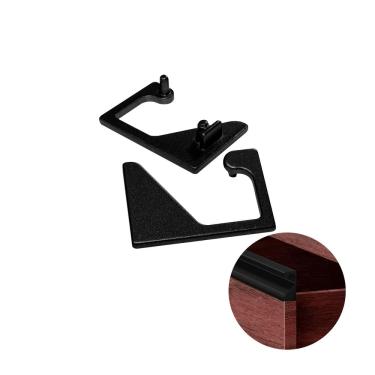 Imagem de Ponteira Para Puxador Preto de 18 X 30 Mm 0258 Dmt