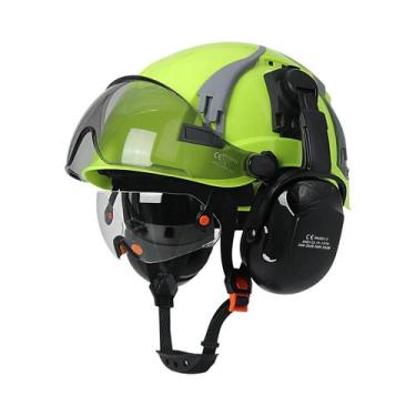 Imagem de Capacete De Segurança Com Abertura De Ventilação Ajustável, Óculos Int