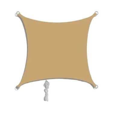 Imagem de Toldo De Sombra Impermeável Em Poliéster Cinza Bege Para Acampamento E