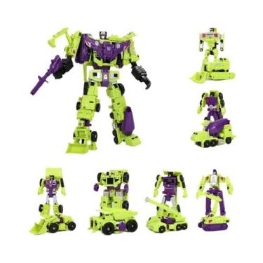 Imagem de Brinquedos Robôs De Transformação 6IN1 HaiZhiXing Defensor Bruticus Su