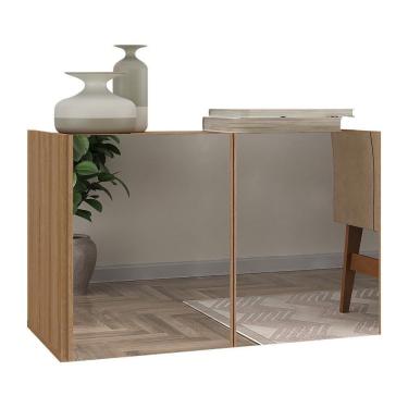 Imagem de Aparador Buffet Suspenso Com Espelhos 2 Portas Multimóveis Mp8003 Rustic Rustic