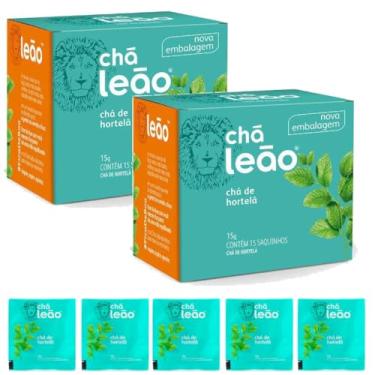 Imagem de Cha Leao Ervas Envelopado 2 Caxias 30 Saches Kits na Web (Hortelã)