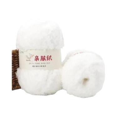 Imagem de Fio De Chenille Macio 3 Peças 150g Veludo Coral Fofo Para Tricô Crochê