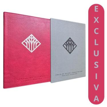 Imagem de Livro - Bíblia de Estudo Thomas Nelson NVI, Capa luxo vinho, Leitura P