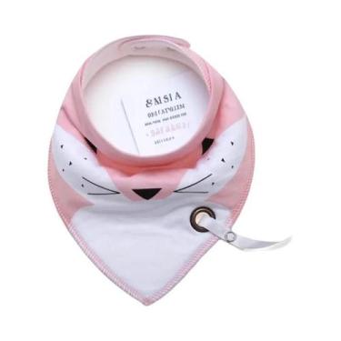 Imagem de Babador Impermeável Anti-Sujeira Para Bebê Com Corrente Para Chupeta E