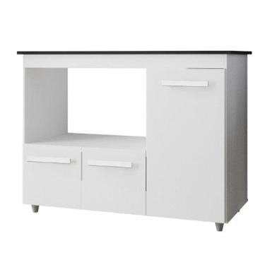 Imagem de Balcão para Cooktop 5 Bocas 3 Portas Anita Branco - Moblis Móveis, Bra