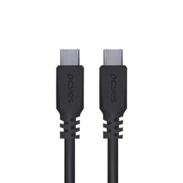 Imagem de Cabo Para Celular Smartphone Usb Tipo C 2.0 Para Usb Tipo C / Type C 2.0 1 Metro Preto - Pucp-01