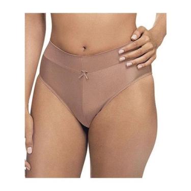 Imagem de Calcinha Cavada Cítara DeMillus Cós Alto Firma Barriguinha - GR, Beje,