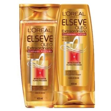 Imagem de Kit 1 Shampoo Elseve Óleo Extraordinário Nutrição 400ml 1 Condicionador 400ml-Unissex