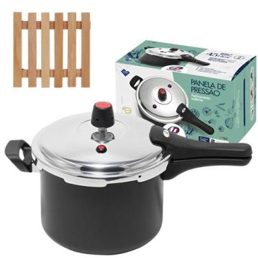 Imagem de Panela De Pressão 4,5 L Fechamento Externo + Descanso Panela - Marcola