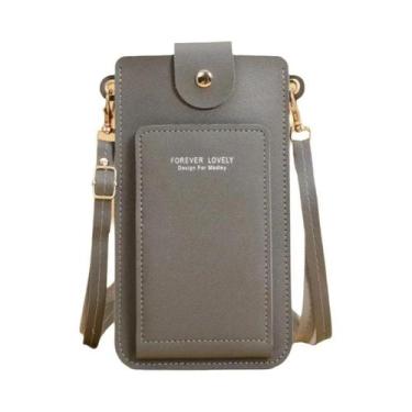 Imagem de Bolsa Transversal Feminina De Couro Macio Com Tela Sensível Ao Toque, 