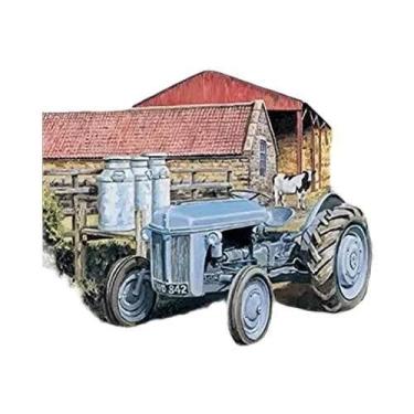 Imagem de Placa De Metal Retrô Com Tema De Fazenda E Trator, Decoração De Parede
