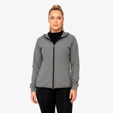 Imagem de Jaqueta Corta Vento Feminina com Capuz e Zíper Invertido Conforto e Proteção Esportiva e Casual-Feminino