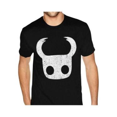 Imagem de Camiseta Masculina Hollow Knight Ghost Knight Com Estampa De Caveira G