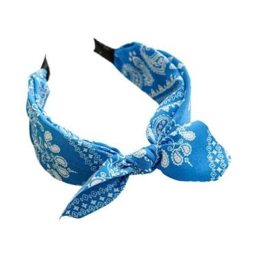 Imagem de Faixa De Cabelo Larga De Algodão Com Estampa Floral Para Mulheres, Ace