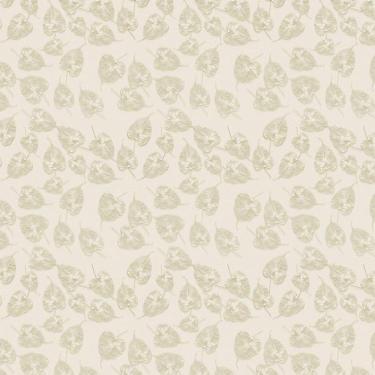 Imagem de Papel De Parede Floral Folhas Douradas Claras Adesivo Sala