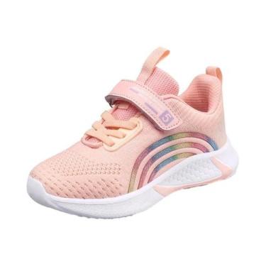 Imagem de Tênis Casuais Respiráveis Para Meninas, Calçados Esportivos Da Moda Pa