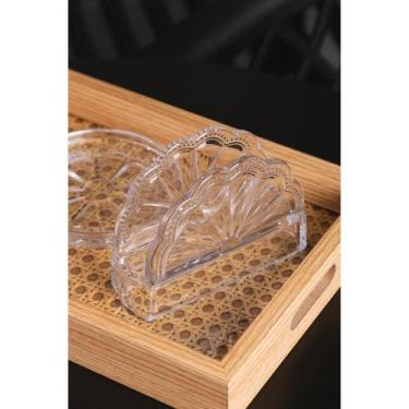 Imagem de Porta Guardanapos Belle Epoque 10,5cm x 4cm x 9,5cm Cristal - Lyor
