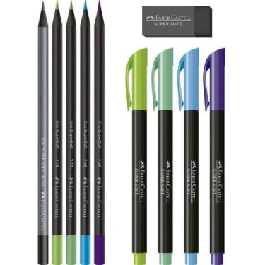 Imagem de Marcador Artístico Supersoft Kit Cores Frias 10pçs - FABER-CASTELL