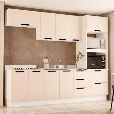 Imagem de Cozinha Modulada 5 Pecas sem Pia e Rodape Maeena Politorno