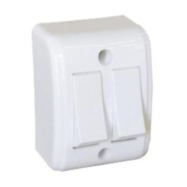 Imagem de Interruptor 2 Teclas Simples Branco - Mectronic