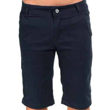 Imagem de Bermuda Sarja Infantil Juvenil Shorts de Menino Moda Verão - Ewg Moda 