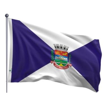 Imagem de Bandeira do Município de São Gonçalo Uma Face Estampada Tamanho 90x128