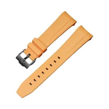 Imagem de Pulseira De Silicone Curvada De 22mm À Prova d'Água Em TPU Para Relógi