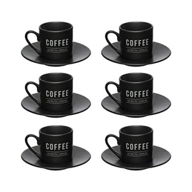 Imagem de Xícara Café, Western, Porcelana, Manhattan, Preta, 12 peças