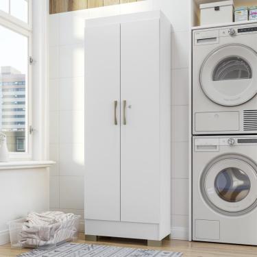Imagem de Armário Sapateira Multiuso 2 Portas Com Chave Essencial - Branco