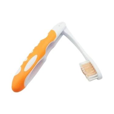 Imagem de Escova De Dentes Portátil Manual Dobrável Para Viagem, Cerdas Médias, 