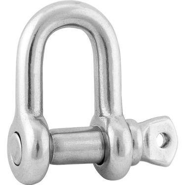 Imagem de Manilha P/ Cabo Aço 1/4" Reta Inox Pesado Galv Vonder Plus