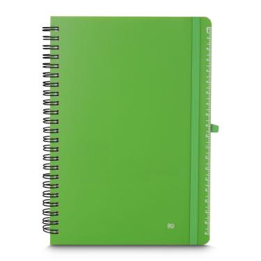 Imagem de Caderno de Anotações com Suporte de Caneta em PP Reciclável 70 Folhas Pautadas Tamanho...