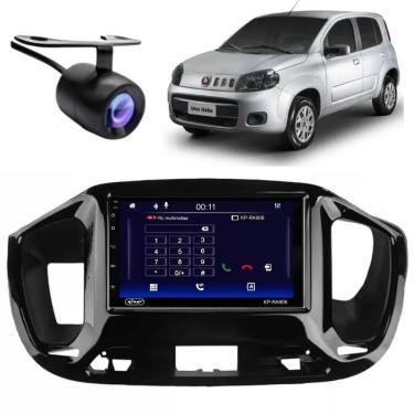 Imagem de Central Multimídia Automotiva Android Auto Uno Vivace Moldura + Câm Bp 7 Touch Screen B...