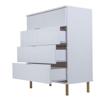 Imagem de Cômoda 4 Gavetas Ditália - Dm-239 Branco - Ditália Móveis