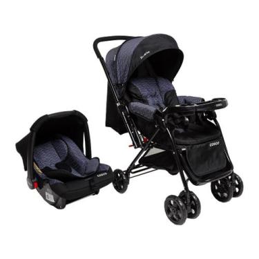 Imagem de Carrinho de Bebê Alça Reversível com Bebê Conforto Cosco Kids Travel S