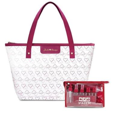 Imagem de Kit De Bolsa Transparente E Frascos De Viagem De 10 Peças, Vinho - Jac