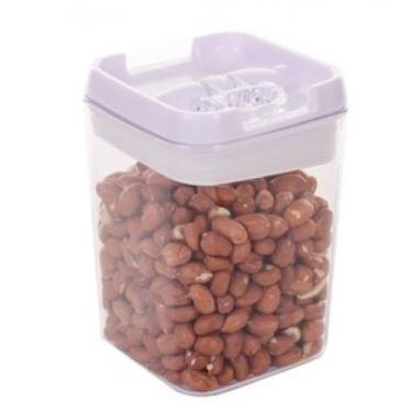 Imagem de Pote Tampa Trava Hermetico Clink Quadrado Transparente 750ML