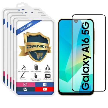 Imagem de Kit 5x Película De Vidro Temperado 3d Para Galaxy A16 Full - Danet